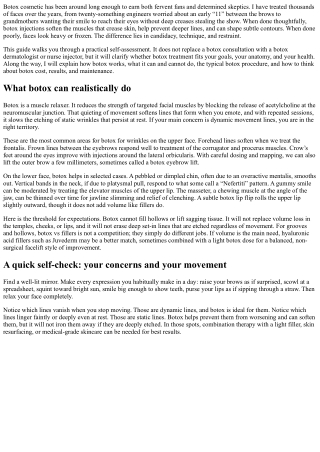 Are You a Candidate for Botox? Self-Assessment Guide