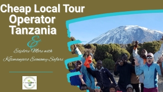 Cheap Local Tour Operator Tanzania – Explore More with Kilimanjaro Economy Safar