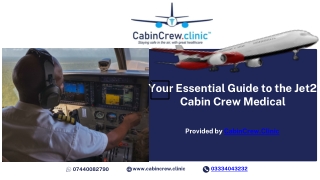 Your Essential Guide to the Jet2 Cabin Crew Medical