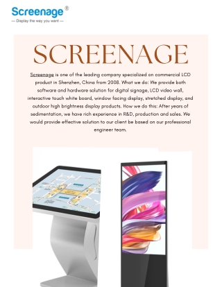 LCD Outdoor Displays for Robust Environmental Performance