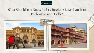 What Should You Know Before Booking Rajasthan Tour Packages From Delhi