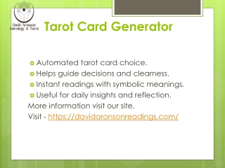 Mystic Tarot Card Generator Create Your Destiny Now!!!