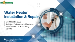 Water Heater Installation & Repair – Eco 1 Plumbing LLC