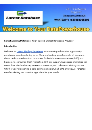 Ltest Database 