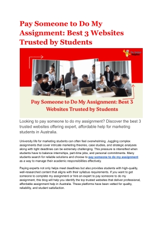 Pay Someone to Do My Assignment_ Best 3 Websites Trusted by Students