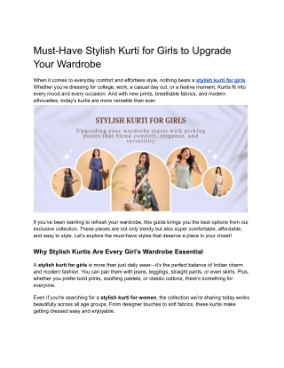 Stylish-Kurti-for-Girls