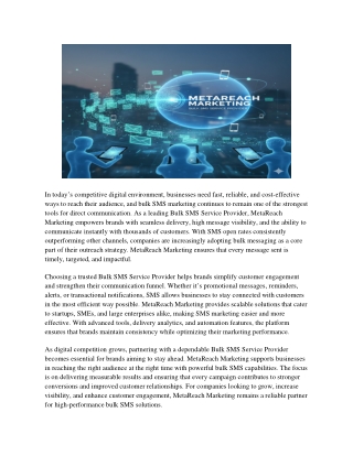 Grow Your Business with the Best Bulk SMS Service Provider