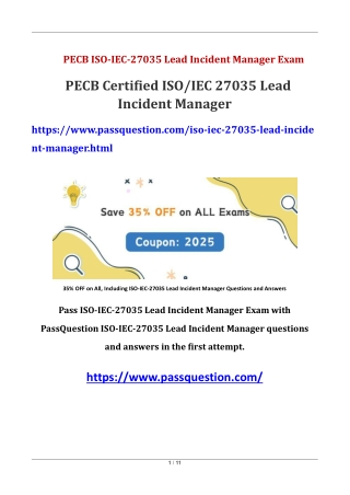 ISO-IEC-27035 Lead Incident Manager PDF Questions