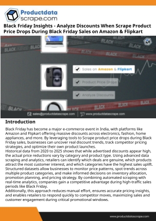 Scrape Product Price Drops During Black Friday Sales on Amazon & Flipkart