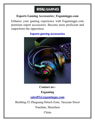 Esports Gaming Accessories  Esgamingpc.com