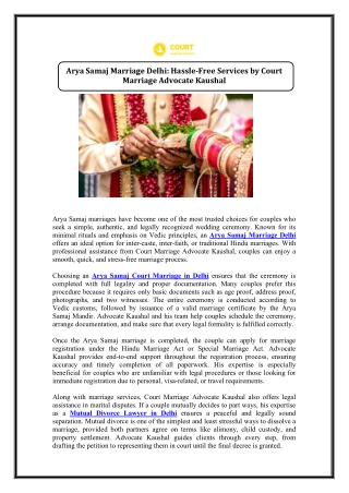 Arya Samaj Marriage Delhi