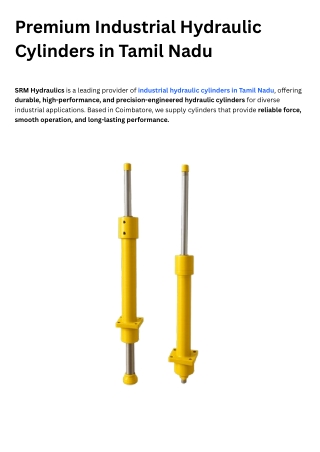 Hydraulic Goods Lift Supplier in Coimbatore | Hydraulic Lift