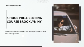 5 Hour Pre‑licensing Course Brooklyn NY - Five Hour Class NY