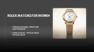Official Rolex Retailer in New Delhi - India | Cooke & Kelvey - Rolex
