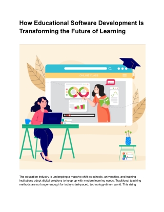 How Educational Software Development Is Transforming the Future of Learning