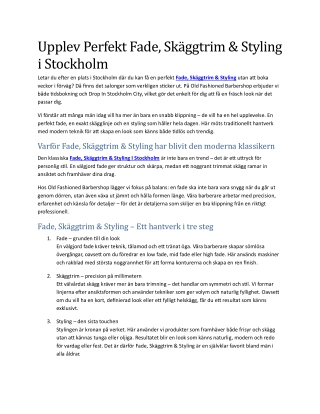 Boka Klippning Online