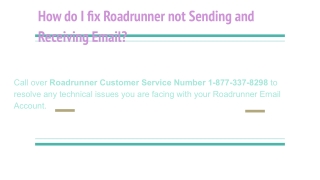 How do I fix Roadrunner not Sending and Receiving Email?