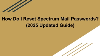 How Do I Reset Spectrum Mail Passwords? (2025 Updated Guide)
