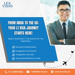 US L1 Visa for Indians | Work Visa to USA Made Easy with Lex Visas