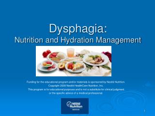 Dysphagia: Nutrition and Hydration Management