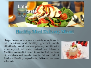Diet Food Delivery Miami