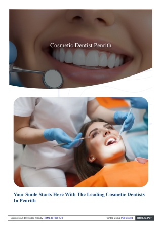 Cosmetic Dentist Penrith