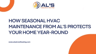 How Seasonal HVAC Maintenance from Al’s Protects Your Home Year-Round