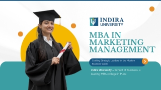 Top MBA in Marketing Management Program | Indira University Pune