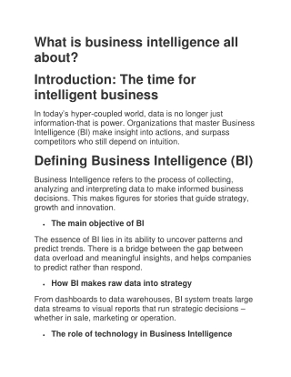whatisbusinessintelligenceallabout