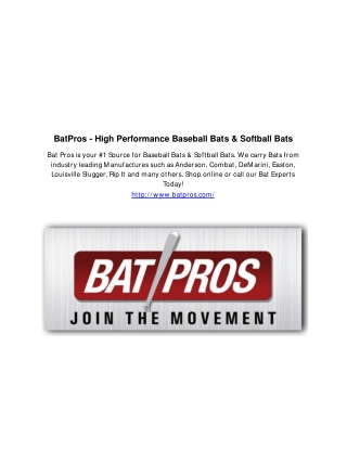 Youth baseball Bats