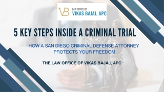 5 Key Steps Inside a Criminal Trial