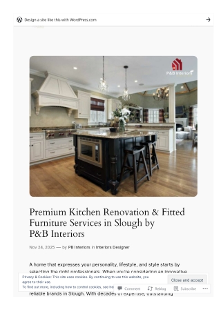 Premium Kitchen Renovation & Fitted Furniture Services in Slough by P&B Interior
