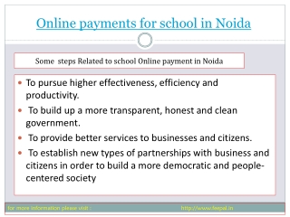 Best sites of online payment for school in Noida