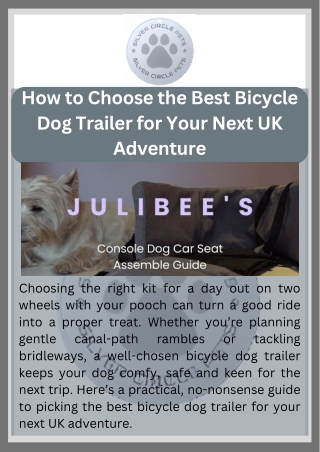 How to Choose the Best Bicycle Dog Trailer for Your Next UK Adventure