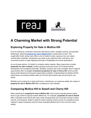 Property for Sale in Mullica Hill_ A Charming Market with Strong Potential