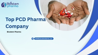 Top PCD Pharma Company