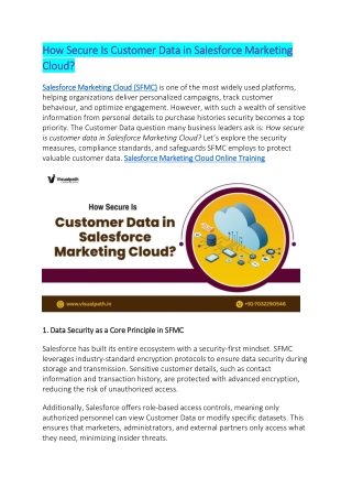 Salesforce Data Cloud Training Ameerpet -  Data Cloud Training