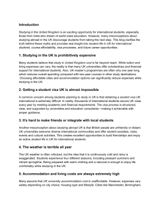 Top Myths About Studying Abroad in the UK — What You Really Need to Know