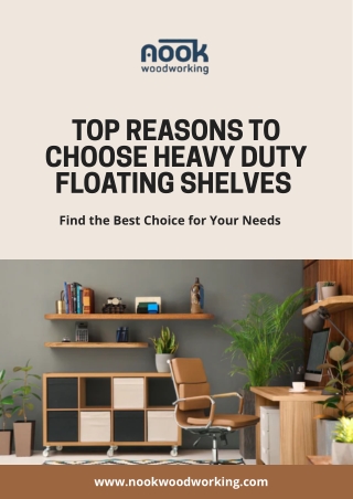 Top Reasons to Choose Heavy Duty Floating Shelves