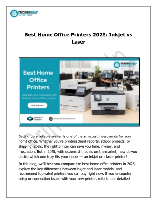 Best Home Office Printers 2025