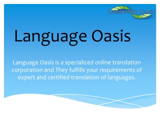 Where To Find Language Oasis Translation Service
