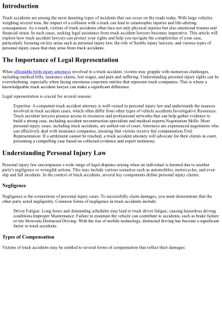 Protect Your Rights: How Truck Accident Lawyers Can Help
