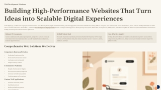 Web Development Company in Noida: Building High-Performance Websites That Turn I
