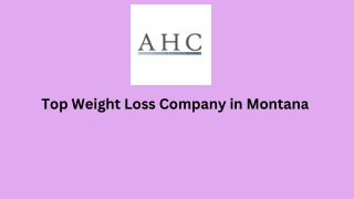 Weight Loss Company in Montana