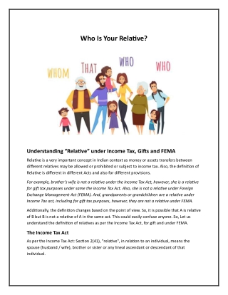 Who Is Your Relative