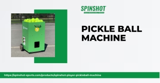 Premium Pickle Ball Machine by Spinshot Sports Australia for Pro-Level Practice