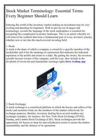 Stock Market Terminology Essential Terms Every Beginner Should Learn