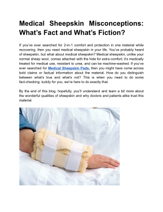 Medical Sheepskin Misconceptions_ What’s Fact and What’s Fiction_