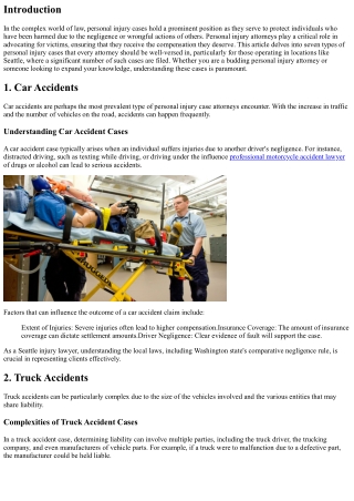 7 Types of Personal Injury Cases Every Attorney Should Know