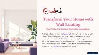 Transform Your Home with Stunning Wall Painting by Paintpal